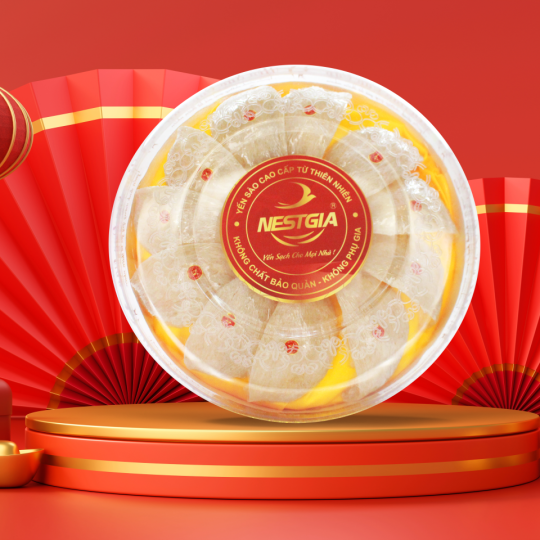 ​​​​​​​TỔ YẾN RÚT LÔNG ĐỊNH HÌNH XUẤT KHẨU A5  NESTGIA 