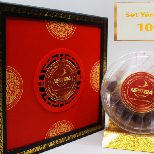 SET YẾN TINH CHẾ VỤN XƠ MƯỚP BABY 10 Gr NESTGIA